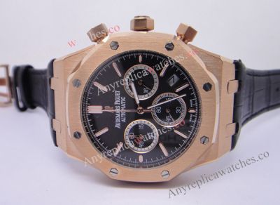 Cheap Audemars Piguet Replica Watches - Royal Oak Rose Gold Chronograph Watch